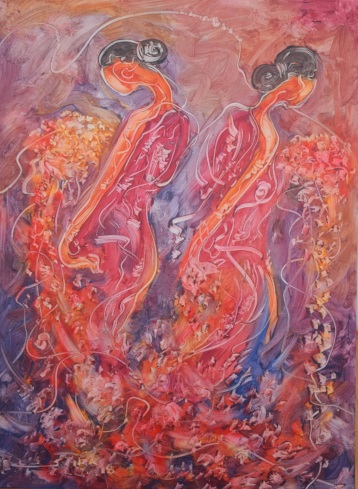 ຜູ້ຍິງກັບດອກໄມ້